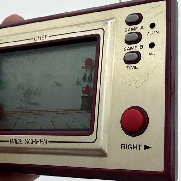 Nintendo Chef Japan Game and Watch Vintage Retro FP-24 Tested Works 1981 Japan - Picture 3 of 8
